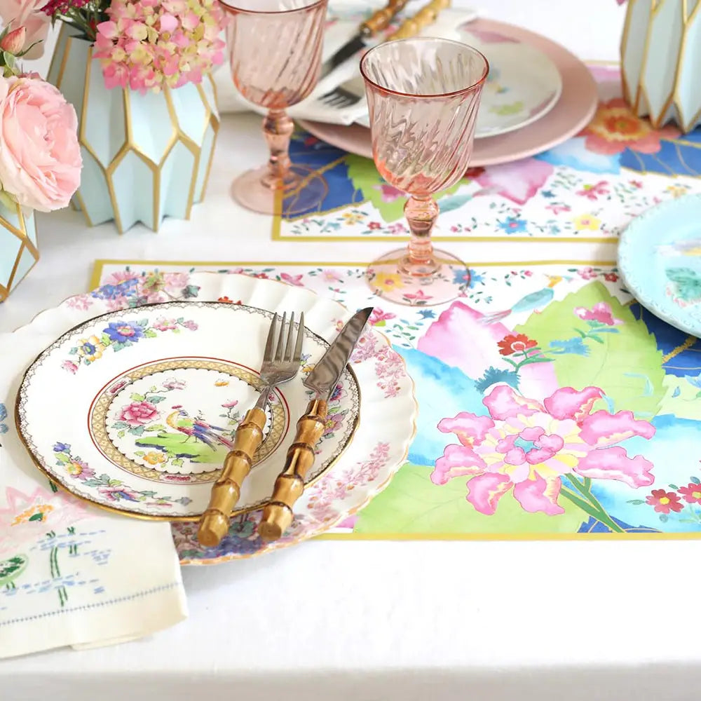 Rectangular Paper Placemats Set/24