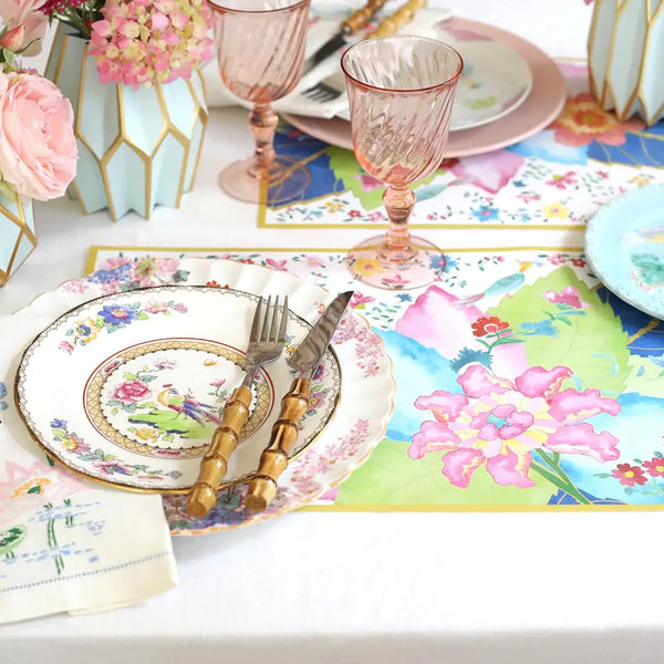 Rectangular Paper Placemats Set/24