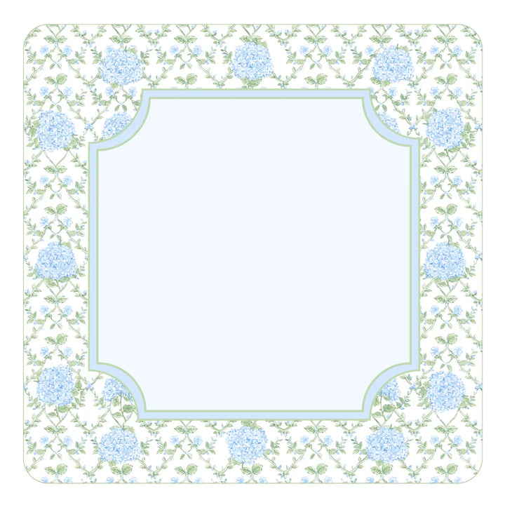Blue Hydrangea Mahjong Mat