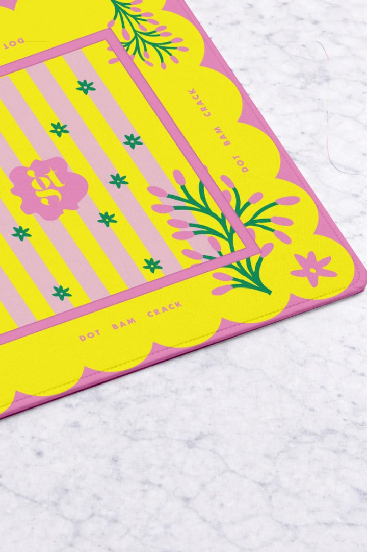 Yellow & Pink Mahjong Mat