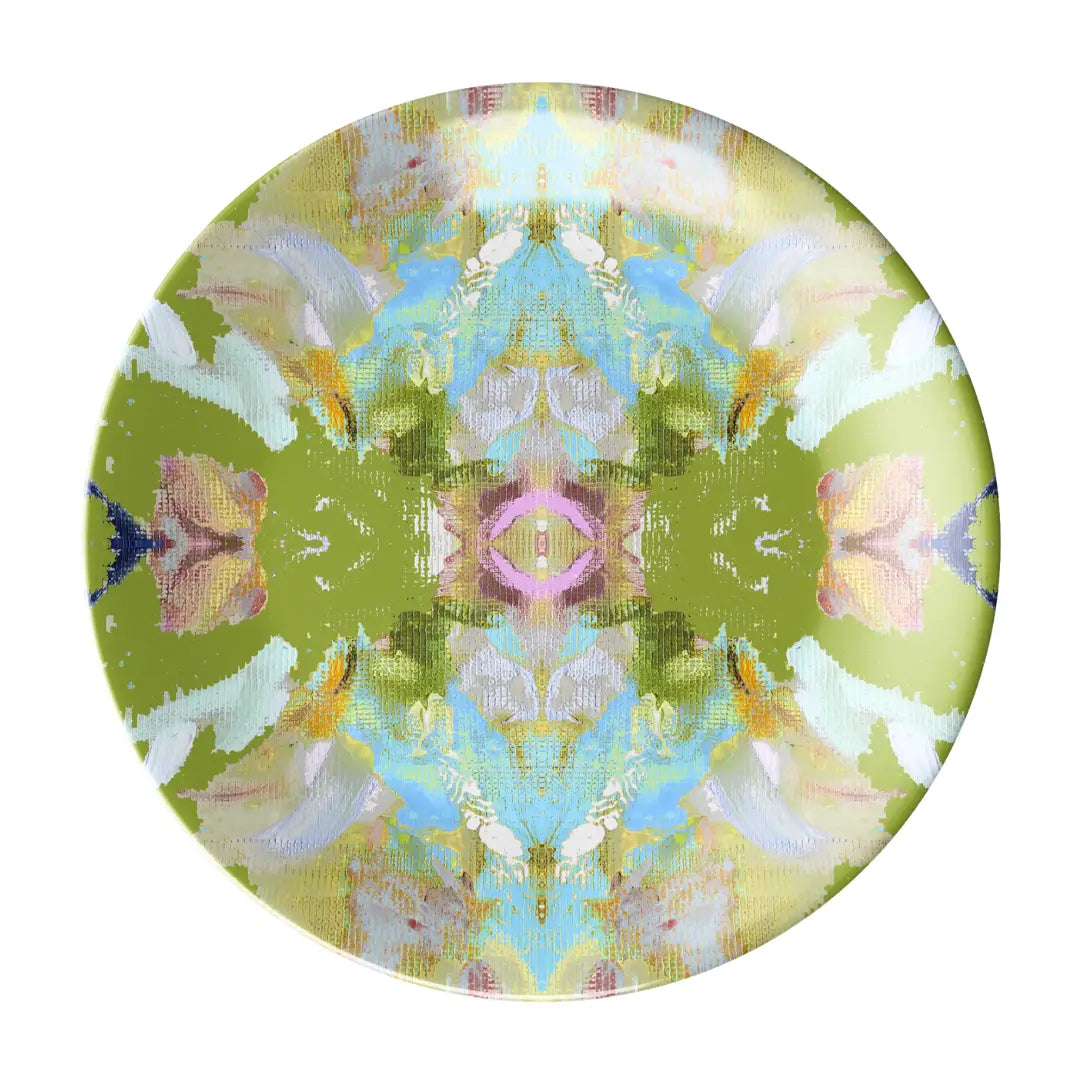 Set of 4 Abstract Melamine Plates