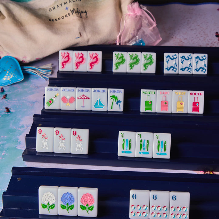 Gray Malin Beach Club Mahjong Tile Set