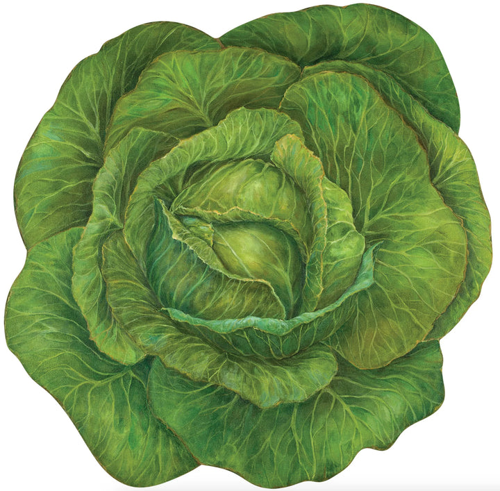 Cabbage Die Cut Paper Placemats Set/12