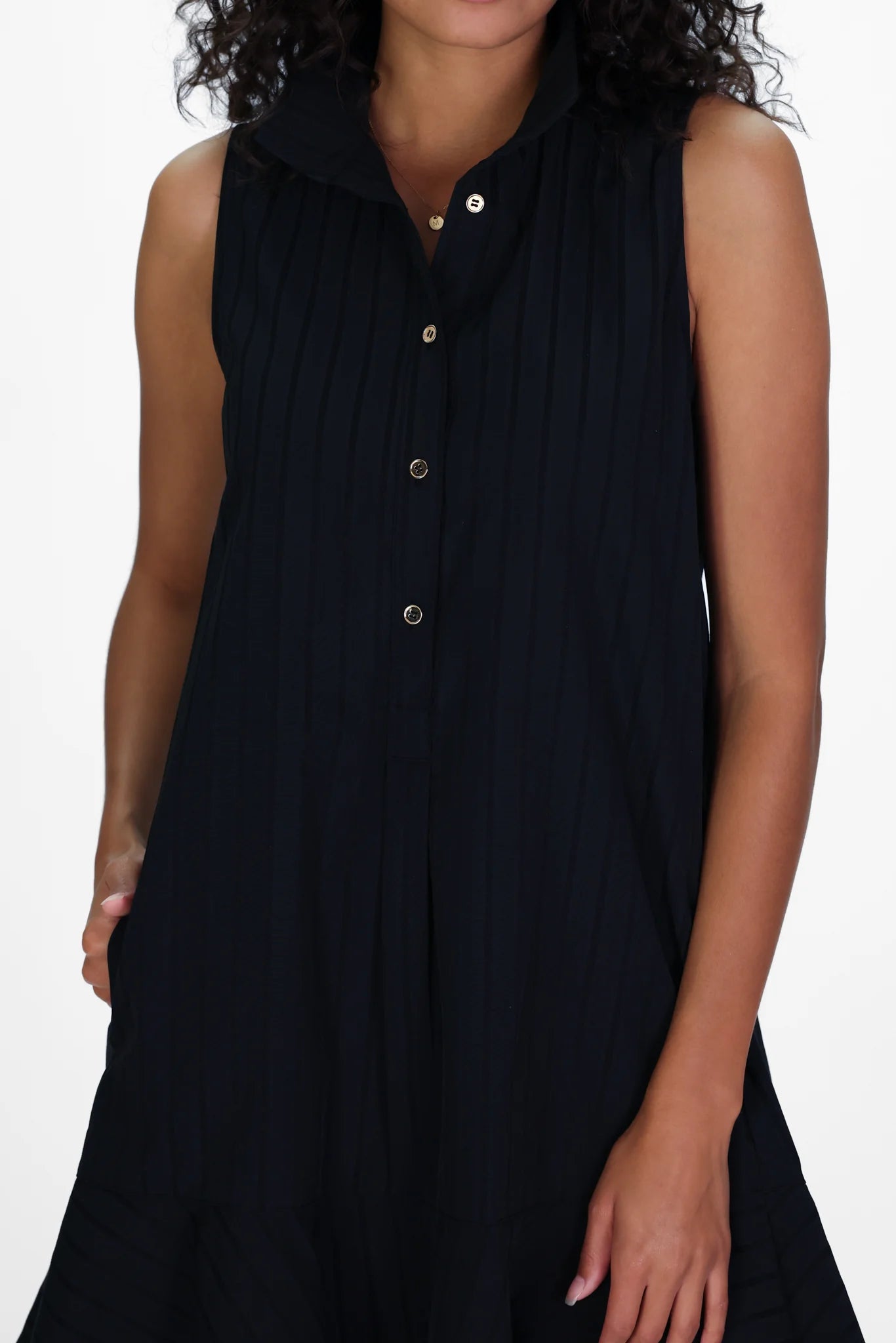 Darcie Black Shadow Striped Dress