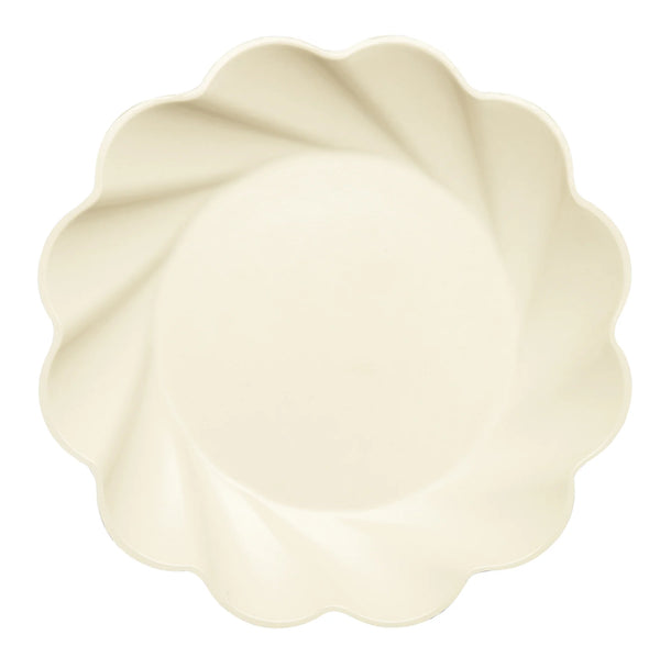 Cream Eco Dinner Plate 8/PK