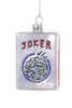 Joker Mahjong Tile Glass Ornament