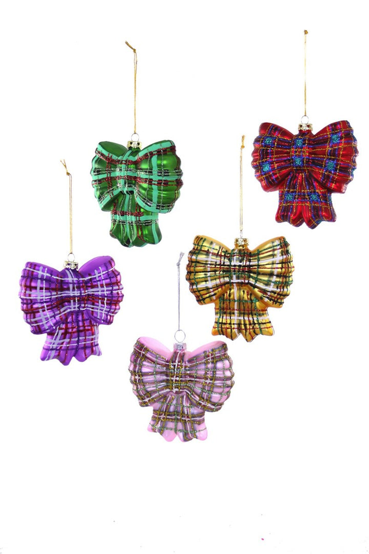 Plaid Bow Ornament