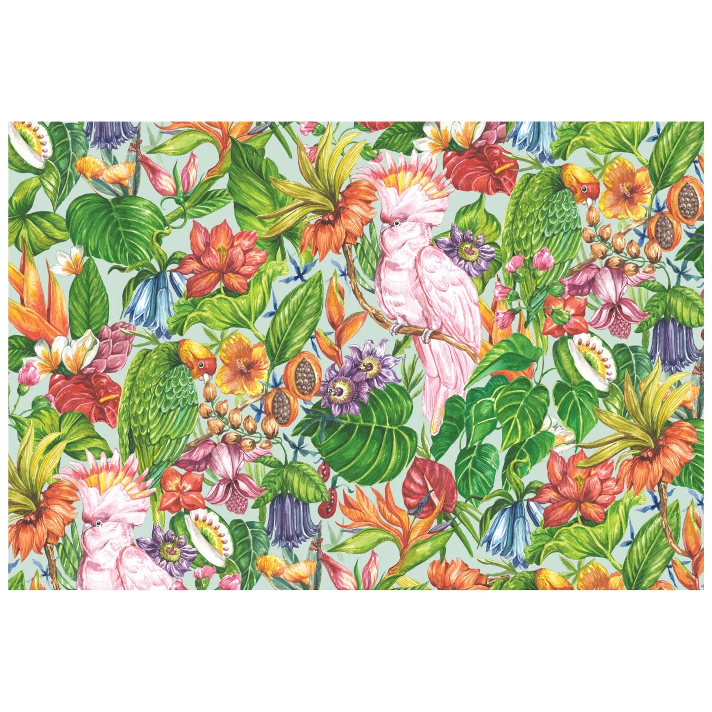 Birds of Paradise Paper Placemats Set/24