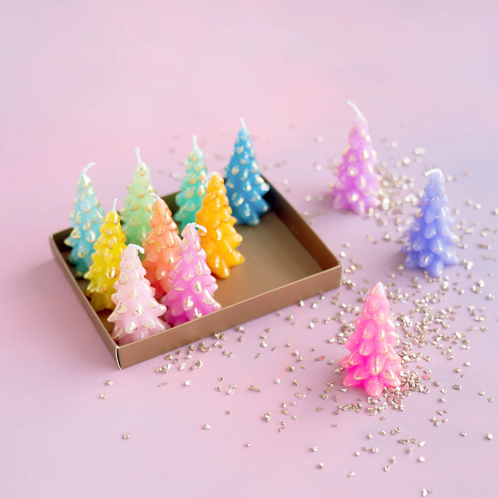 Rainbow Tree Tealight Set/12