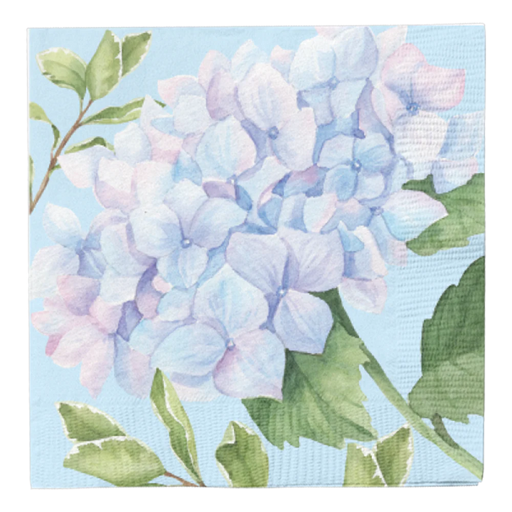 Blue Hydrangeas Cocktail Napkins 20/PK