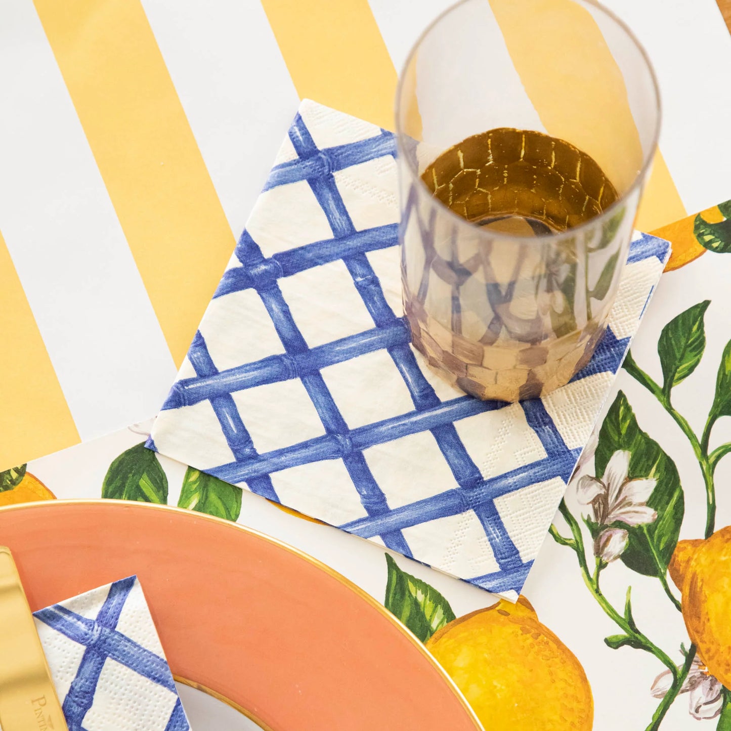 Lattice Cocktail Napkins
