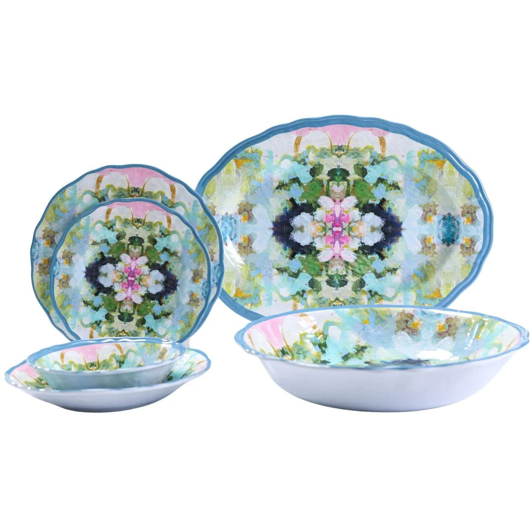 Nantucket Bloom Melamine Dinnerware