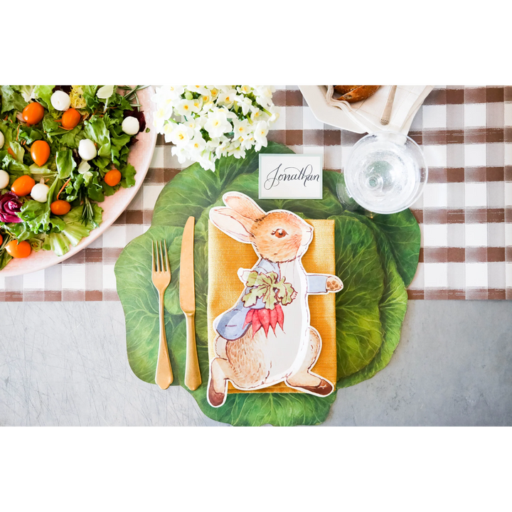 Cabbage Die Cut Paper Placemats Set/12