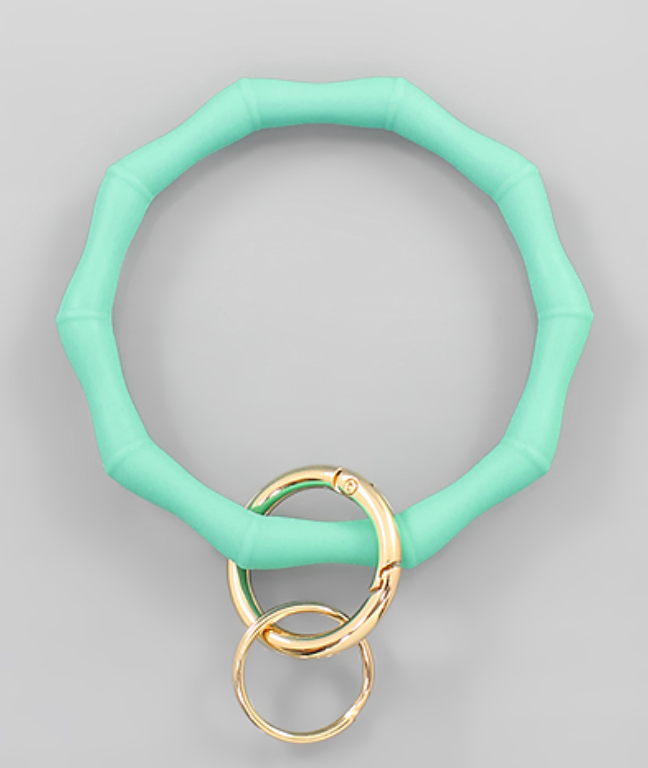 Silicone Bamboo Keyring