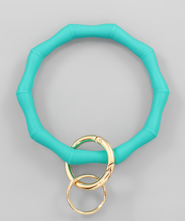 Silicone Bamboo Keyring