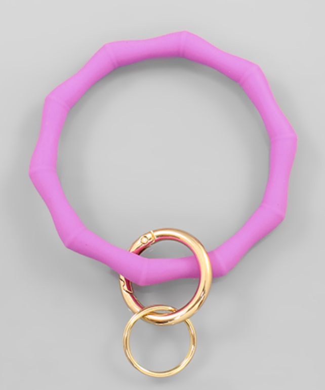 Silicone Bamboo Keyring