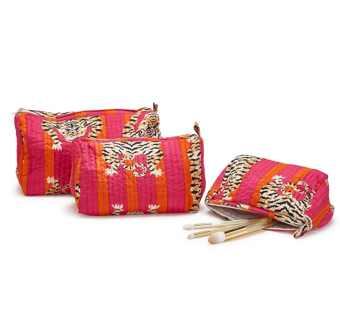 Bold Tiger Printed Cosmetic Bag
