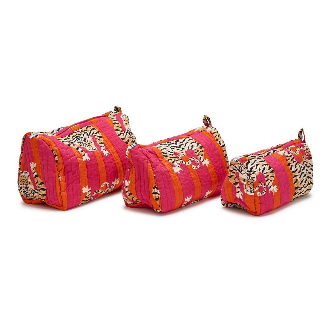 Bold Tiger Printed Cosmetic Bag