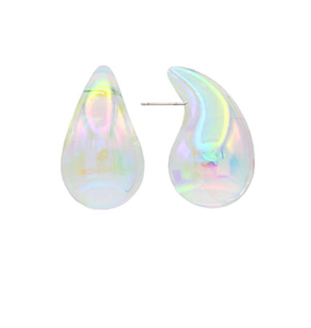 Iridescent Teardrop Earrings
