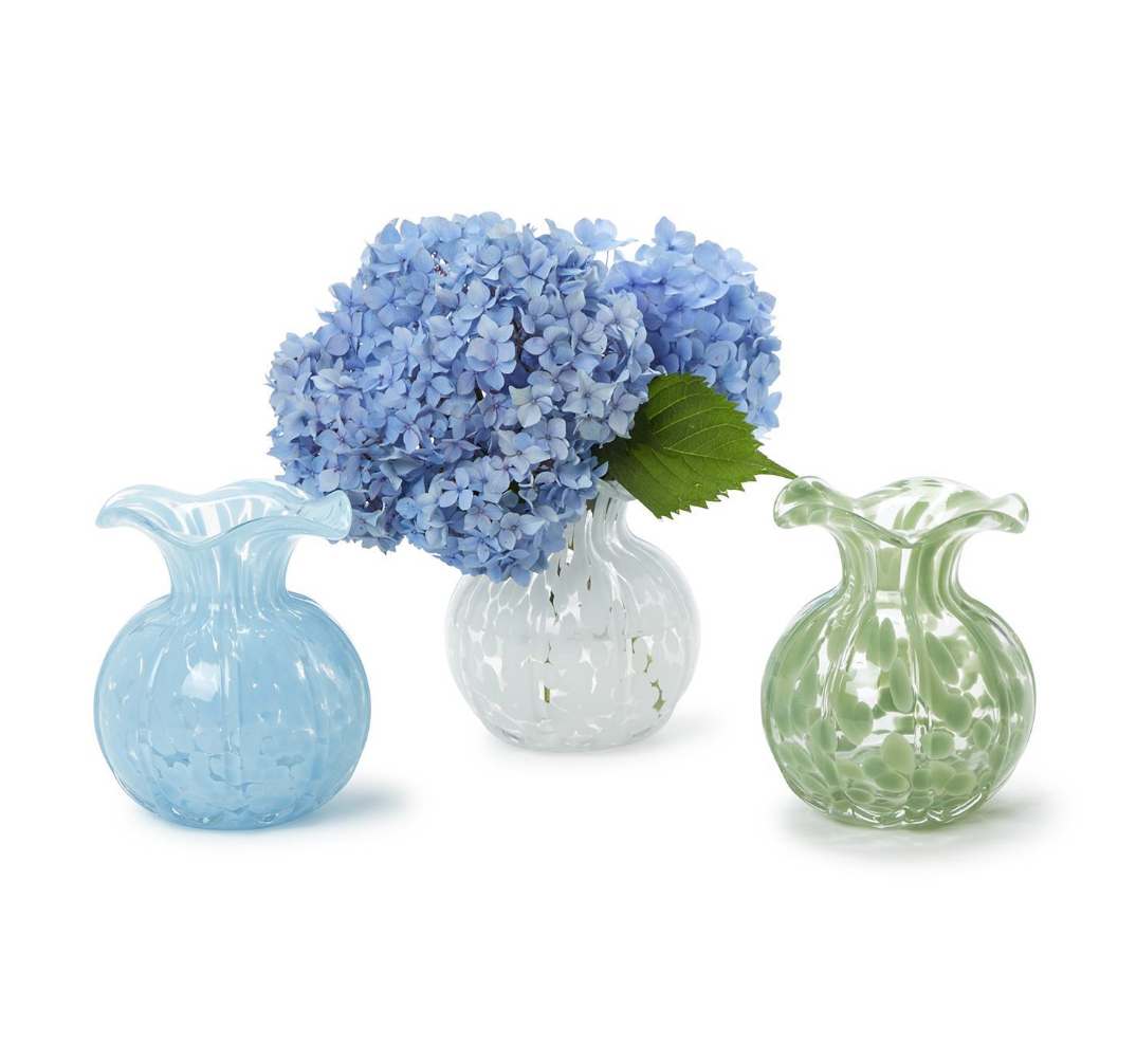 Ruffled Edge Spotted Vase
