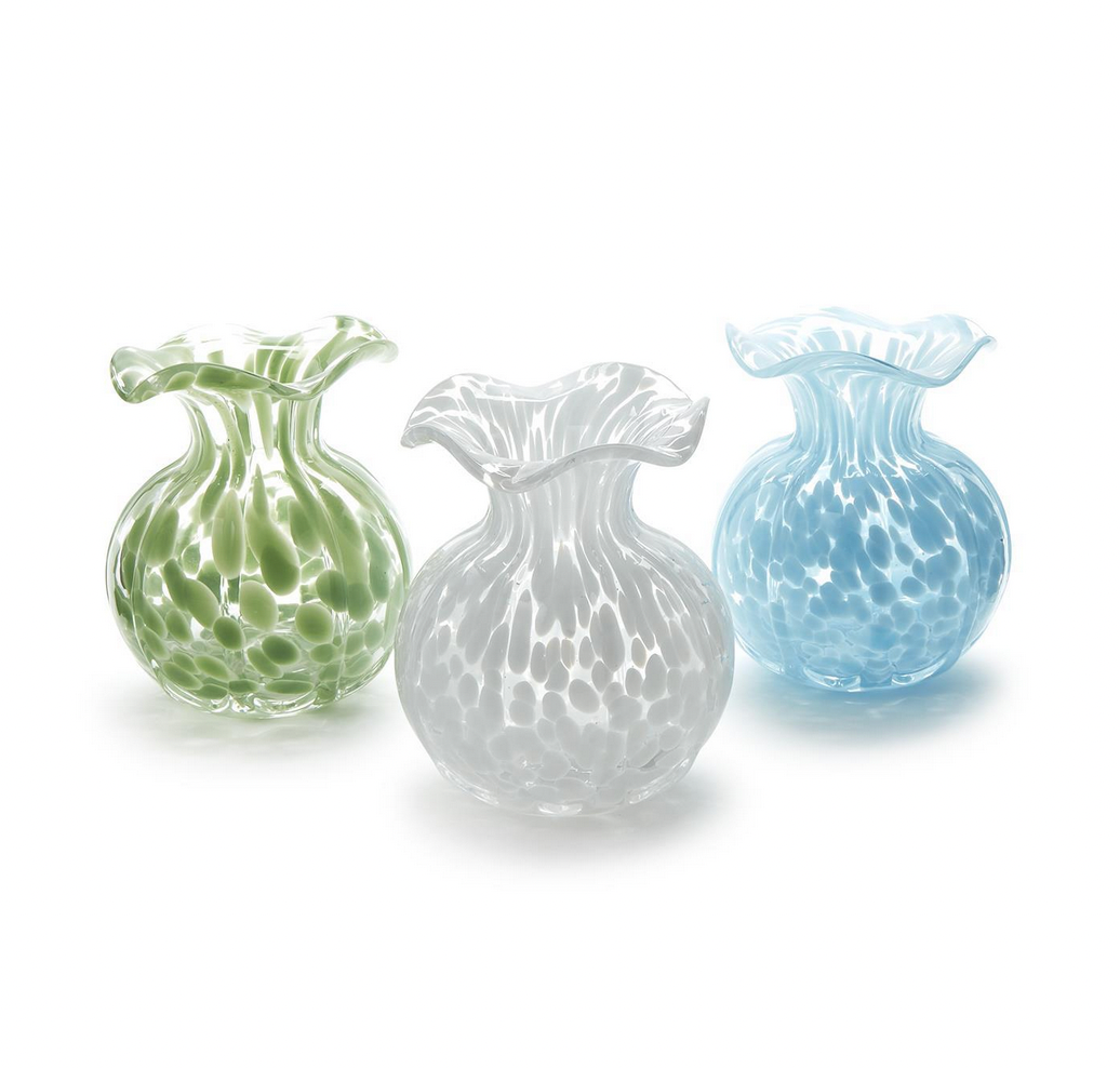 Ruffled Edge Spotted Vase