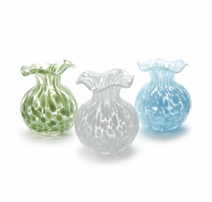 Ruffled Edge Spotted Vase
