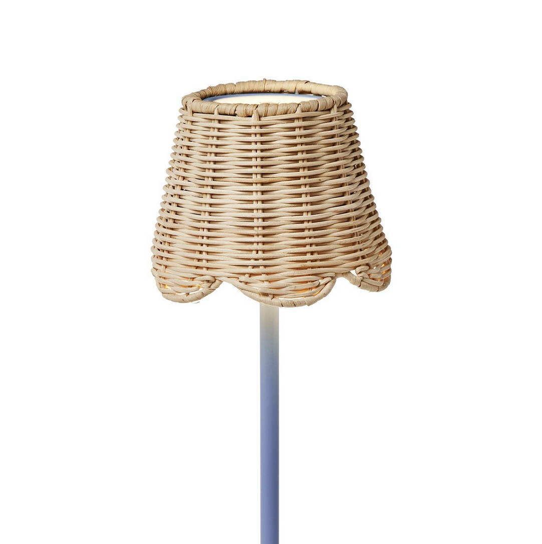 Rattan Woven Scalloped Lamp Shade