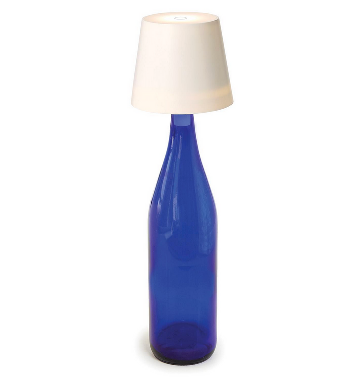 LED Touch White Bottle Lamp