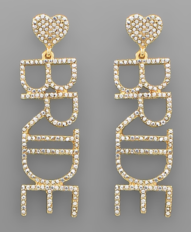 Bling Bride Drop Earrings