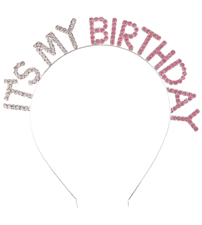 It's My Birthday Rhinestone Headband