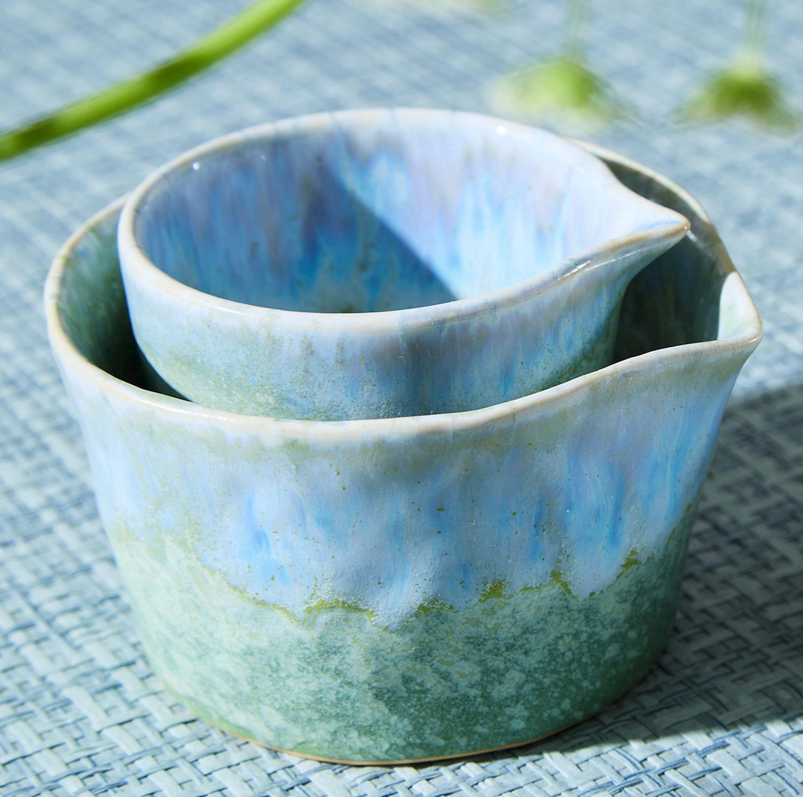 Artisan Blue & Green Tidbit Bowl