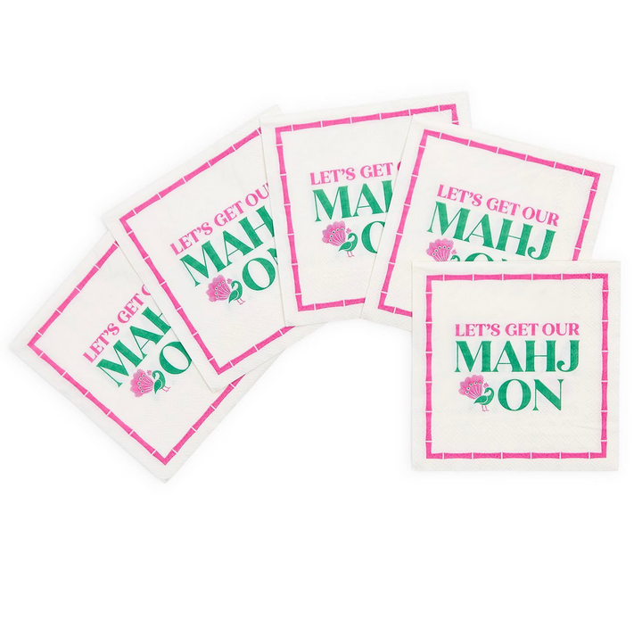 Let's Get Our Mahj On Cocktail Napkins