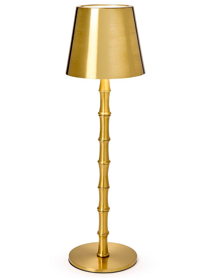 Gold Bamboo LED Touch Table Lamp