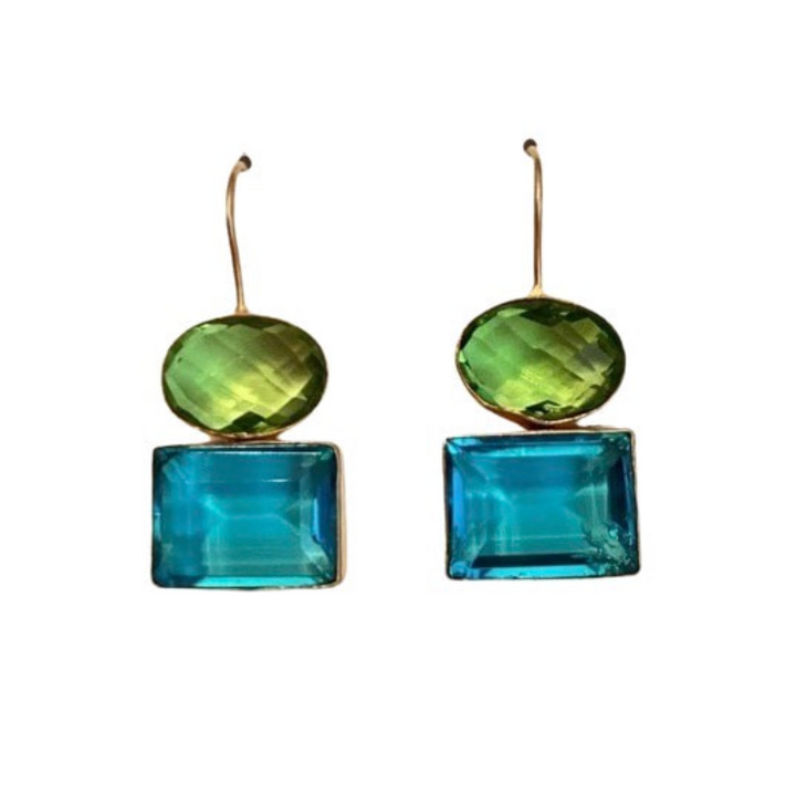 Caplin Double Drop Earrings