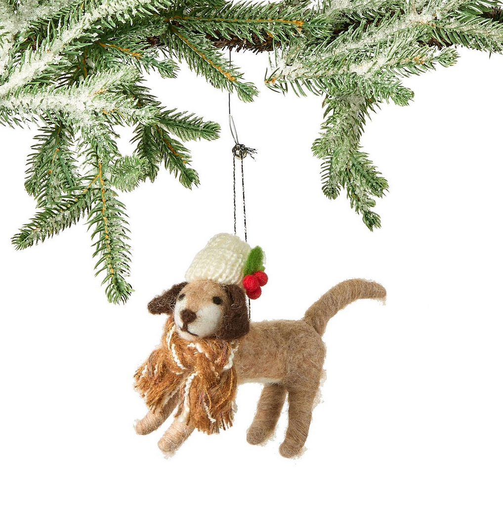 Felt Dog Ornament