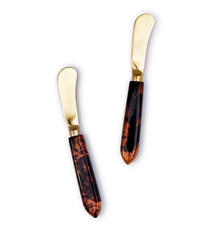 Tortoise Swirl Spreader Pair