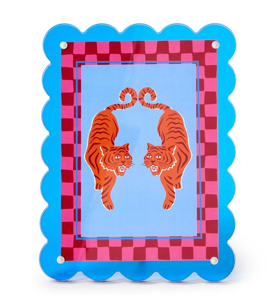 Scalloped Color Acrylic Photo Frame