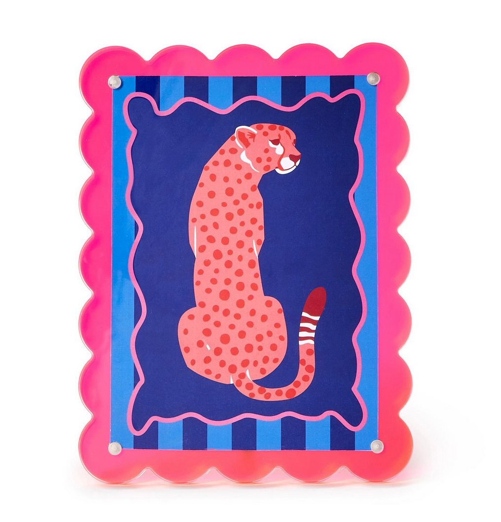Scalloped Color Acrylic Photo Frame