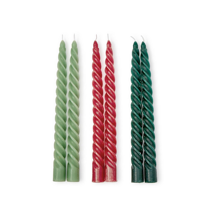 Twisted Taper Candle Pair