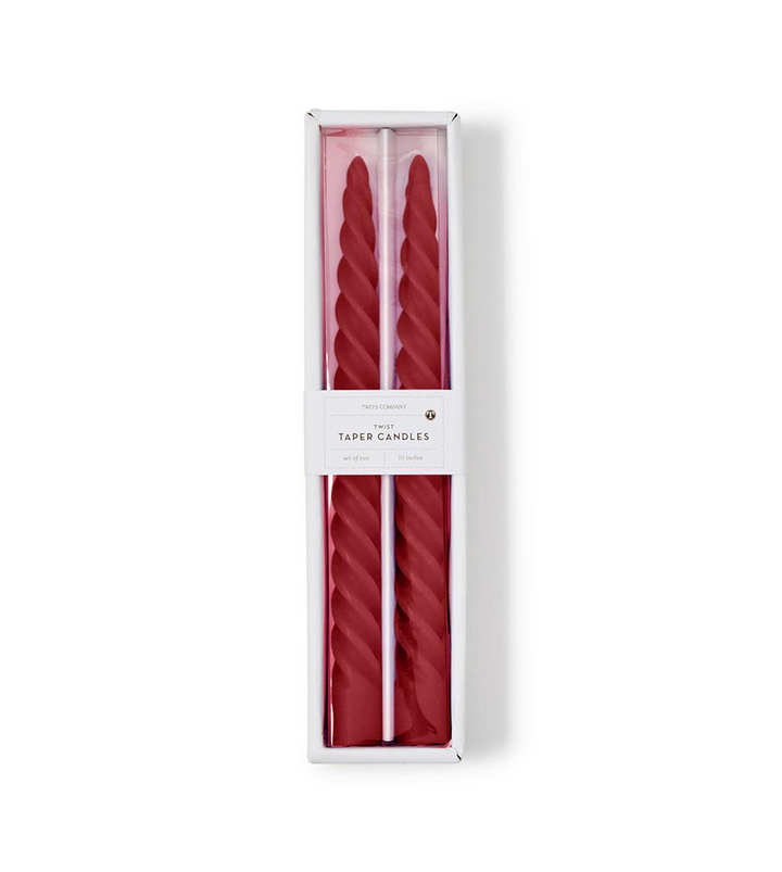 Twisted Taper Candle Pair