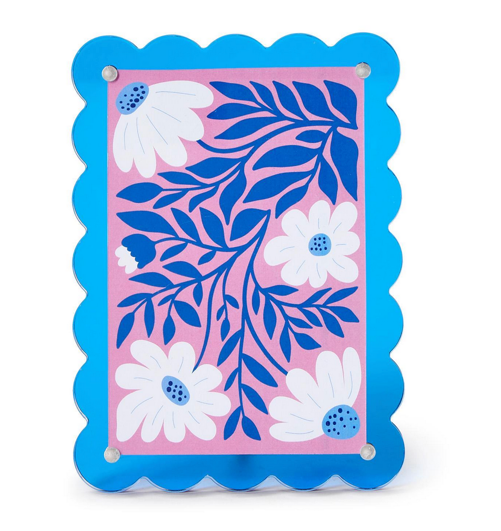 Scalloped Color Acrylic Photo Frame
