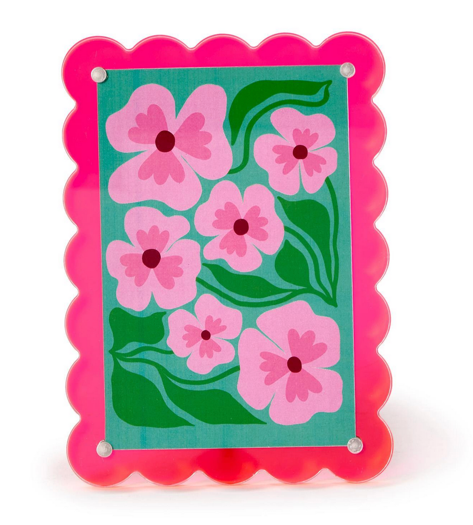 Scalloped Color Acrylic Photo Frame