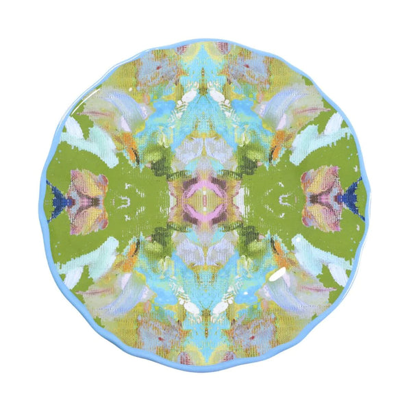 Stained Glass Green Melamine Dinnerware
