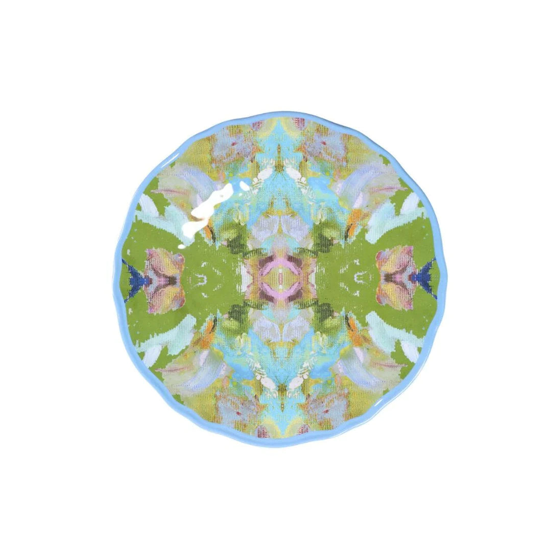 Stained Glass Green Melamine Dinnerware