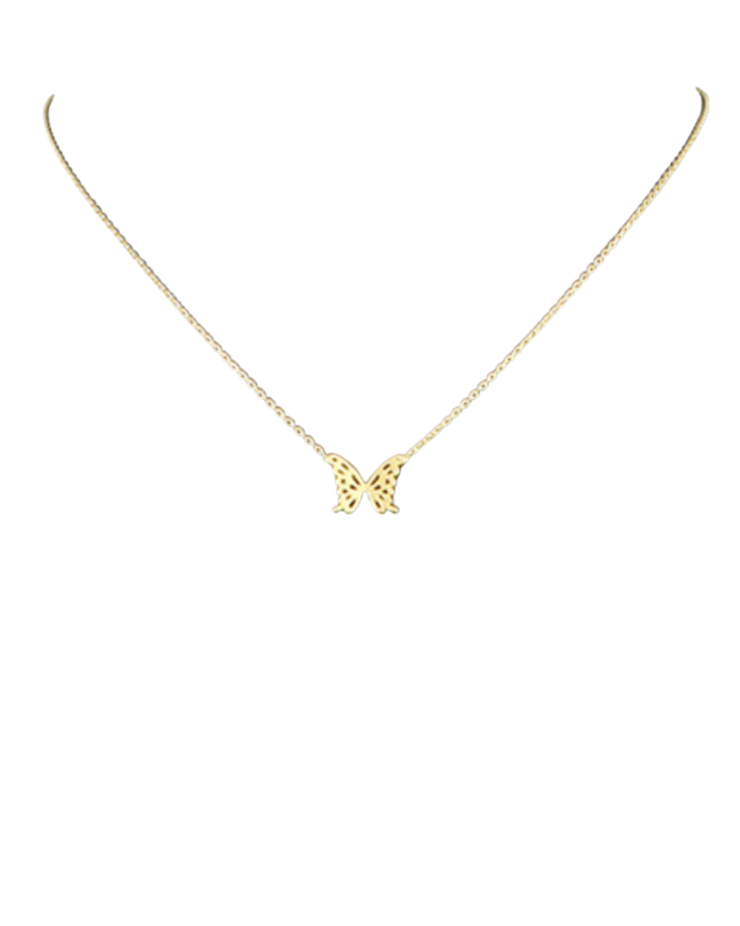 Dainty Gold Butterfly Necklace