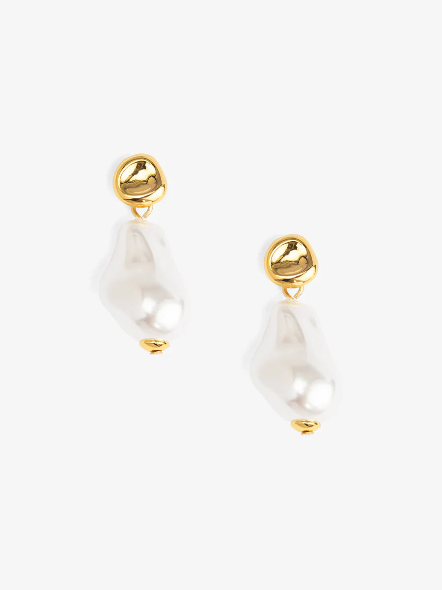 Baroque Drop Pearl Earrings