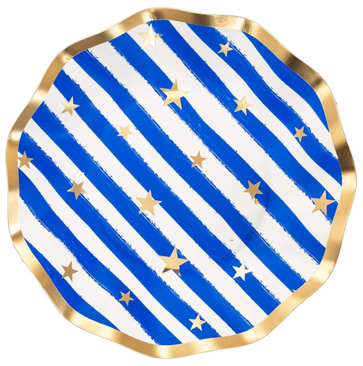 Patriotic Confetti Appetizer Bowl / Plate 8/PK
