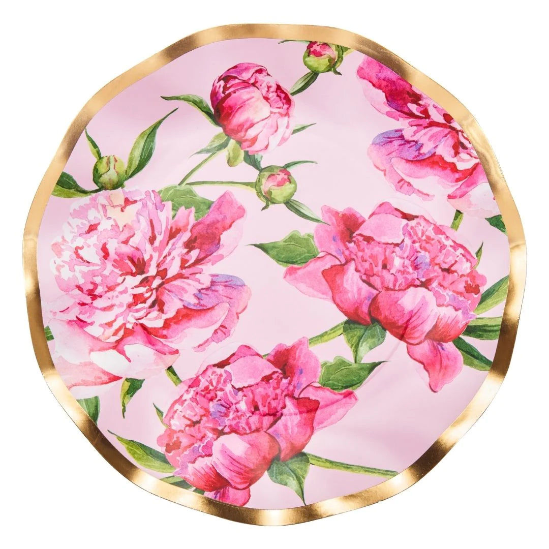 Pink Peonies Dinner Plate 8/PK
