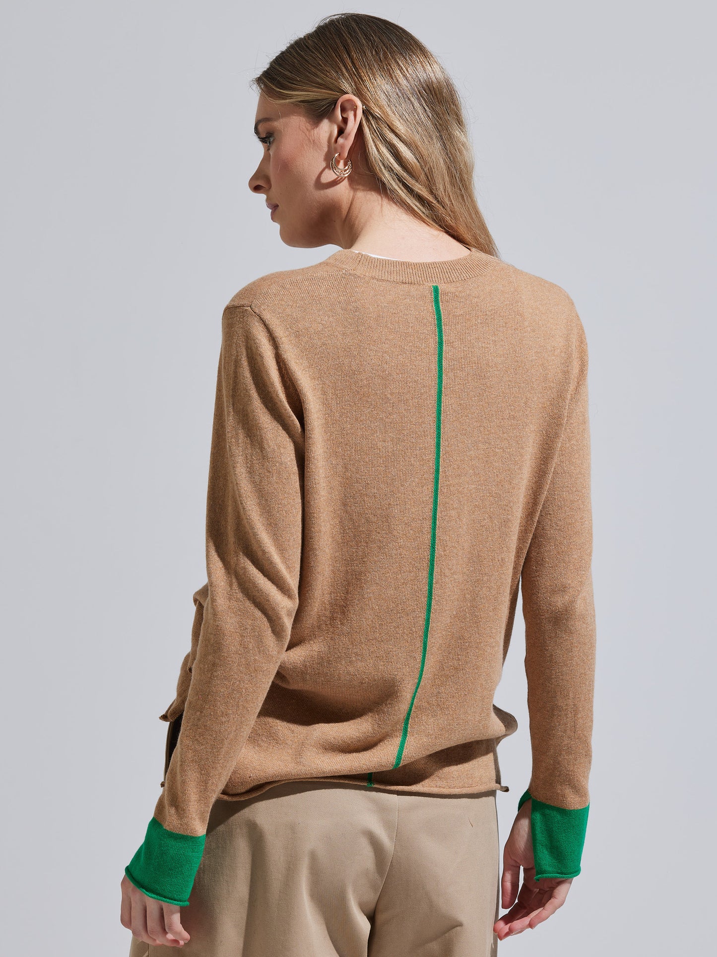 Camel Essential Crewneck Sweater