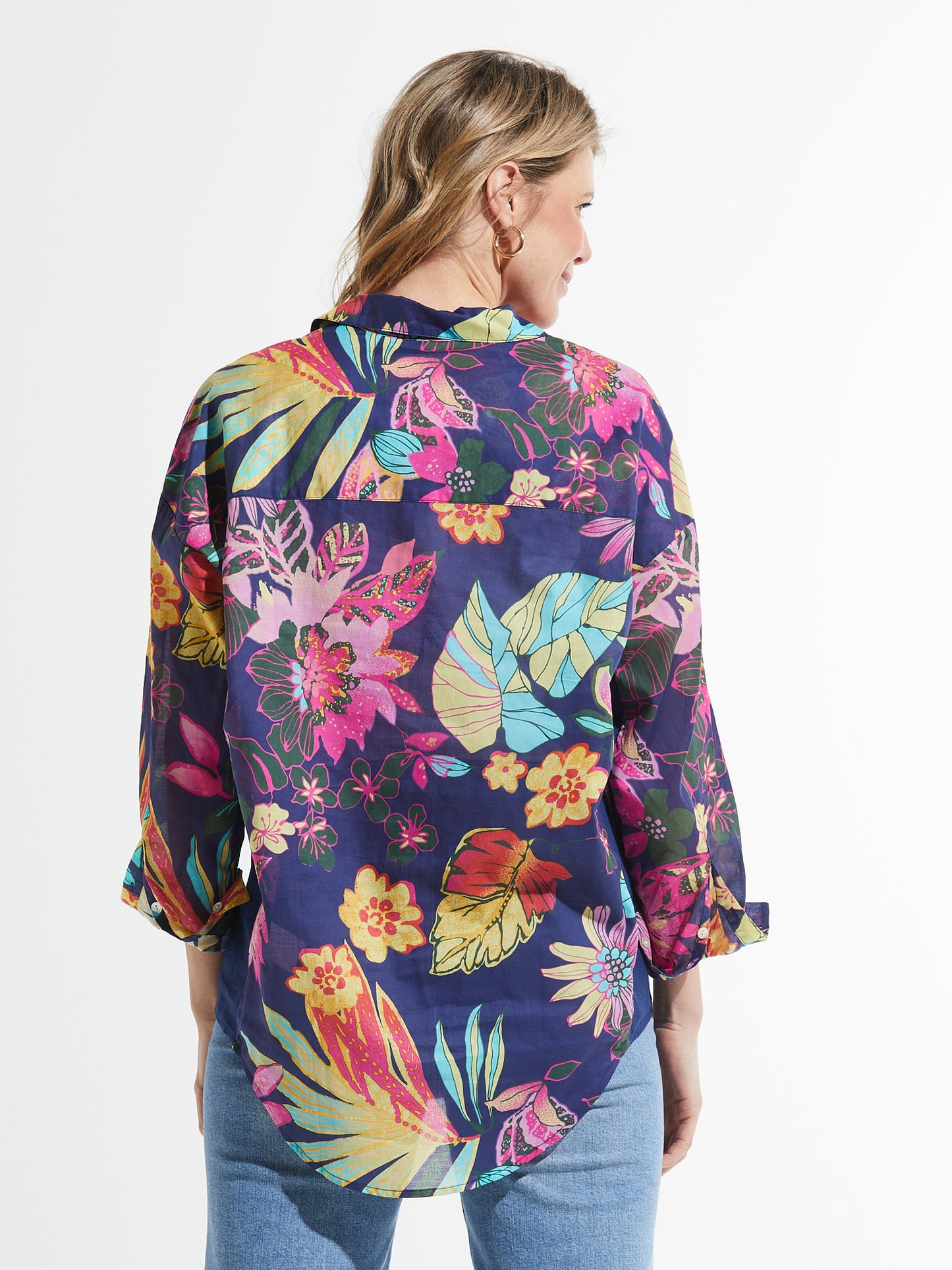 Water Party Cotton Voile Blouse
